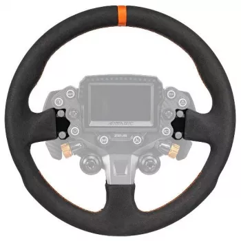 Simagic ZS-330RR Alcantara ratkrans, 330mm, uden nav