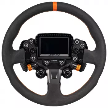 Simagic ZS-330RR Alcantara ratkrans, 330mm, uden nav