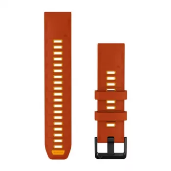 Garmin QuickFit 22 urrem, silikone, Autumn Orange/Spark Orange