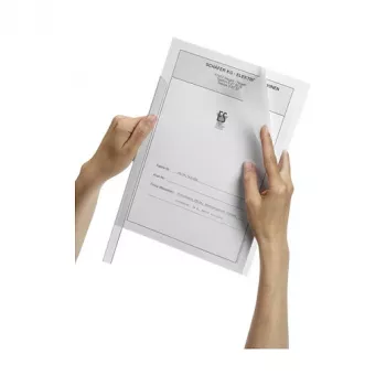 DURABLE DURACLIP A4 klemhæfter transparent 100 ark kapacitet, 50-pak 291919