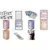 DURABLE display panel indekstabs 58 mm, transparent, 10-pak 560919