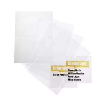 DURABLE CRYSTAL SIGN erstatningsfolier 148 x 105 mm, transparent, 10/pak 483119