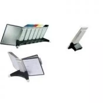 DURABLE SHERPA TABLE 10 Desk Reference System, 10 A4 Panels, Black 563222