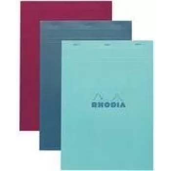 Rhodia nr. 18 A4 kvadreret notesbog, forskellige farver, 5-pak 18100C