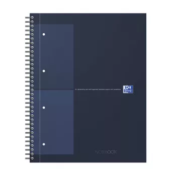 Oxford International College notesbog A4+ ternet hardcover spiralindbinding 80 blade 400191240