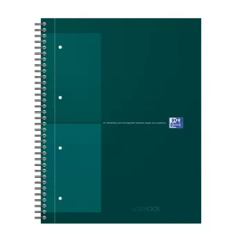 Oxford International Collegeblock notesbog, DIN A4+, ternet, hardcover, spiralindbinding, 80 blade 400191242