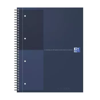 Oxford International Collegeblock notesbog, DIN A4+, linjeret, hardcover, spiralryg, 80 blade, 1 stk. (400194458)