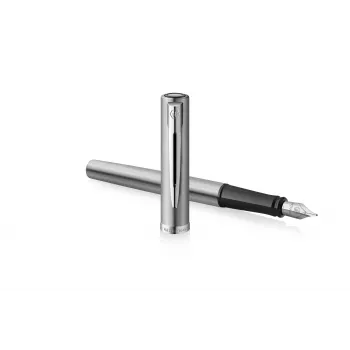 Waterman Allure Impression fyldepen, rustfrit stål med guldbeslag, medium nib 2225494