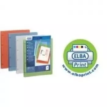 ELBA POLYVISION A4 præsentationsringbind, 4 D-ring, 20 mm ryg, transparent PP 959034-17