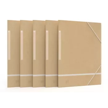 Oxford TOUAREG hjørneelastikmappe A4+ beige 450 g/m² TCF genanvendelig (1 stk.) 400081545