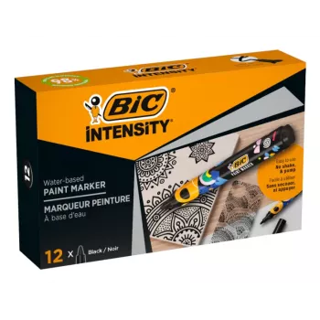 BIC Intensity permanentmarker, rund spids, sort, 1,5-2,3 mm, 1 stk. (5274771)