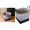 EDA pellets-opbevaringspose, filt, 60 liter, grå / sort, 40 kg kapacitet, 1 stk. 010487 G.BT