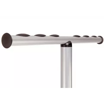 MAUL Wavy-2 garderobestativ med paraplyholder, sølv/sort 9405390