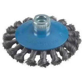 Bosch konisk børste, knudret tråd, 100 mm, 0,5 mm, 12500 omdr./min., M14 2608622011