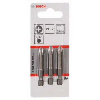 Bosch Professional Extra Hard Phillips PH2 49 mm skruetrækkerbits 3-pak 2607001528