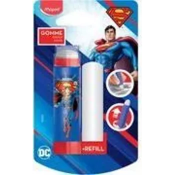 Maped Superman plastviskelæder med påfyldning, læbestiftstil drejemekanisme, blisterpakning 152033