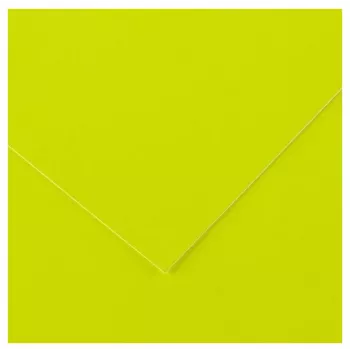 Canson Vivaldi farvepapir, 500 x 650 mm, 250 g/m², neongul, 25 blade (C200403809)