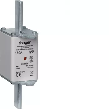 HAGER LNH2160M NH2-sikring 160A 500V gG med smelteindikator