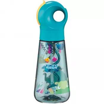 Maped PICNIK JUNGLE FEVER Drinking Bottle, 0.5 L, Turquoise, Ecozen with Straw 873199