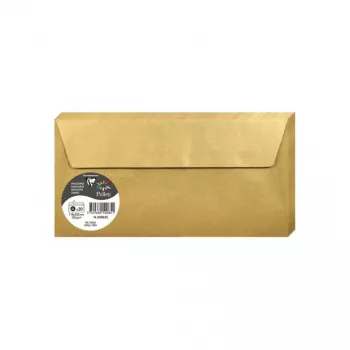 Clairefontaine Pollen DL konvolut, guld, 120 g/m², pH-neutral, syrefri, 110 x 220 mm, 1 stk 50085C