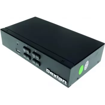 Dexlan HDMI 1.4 KVM Switch, 4K UHD, USB, 4-Port, Desktop (061093)