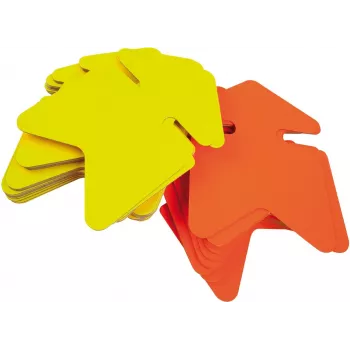 agipa pile-symbol-etiket, gul/orange, 160 x 240 mm, dobbeltsidet, 1 stk. (022925)