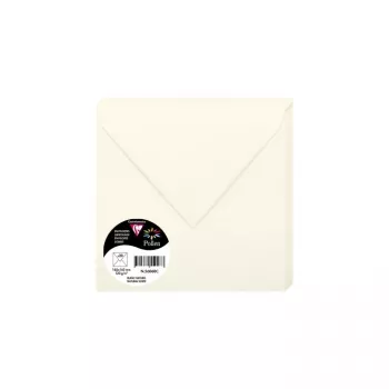 Clairefontaine Pollen kvadratisk konvolut 165x165 mm naturhvid 120 g/m² pH-neutral (1 stk) 56060C