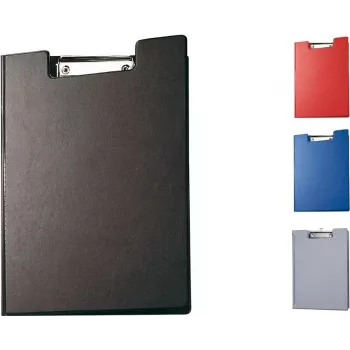 MAUL A4 clipboardmappe med foliebetræk, sort 23392-90