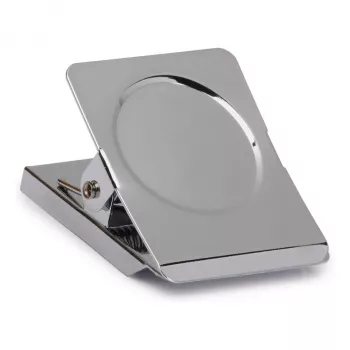 MAUL Paper Clamp with Magnet, 40 mm, Silver, Sturdy Steel with Strong Spring 2194096