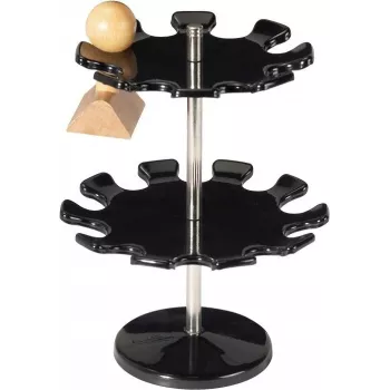 MAUL rundstempelholder 18 rum, 2 etager, sort, 190 mm højde, 140 mm diameter (51018-90)