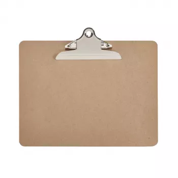MAUL Classic clipboard, hård fiberplade, A4 liggende, nostalgiklemme på langsiden, stålklemme, 1 stk 2392670