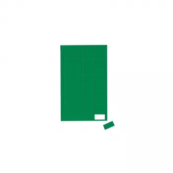 MAUL magnetsymbol rektangel, 20 x 10 mm, grøn, udstanset, 1 mm tyk, 1 stk 6531455