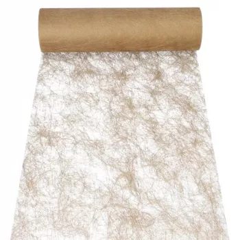 PAPSTAR Sizoflor Bordløber/dekorationsbånd, guld, 75% polyester, 25% polyamid, vandtæt, 1 stk. (37063)