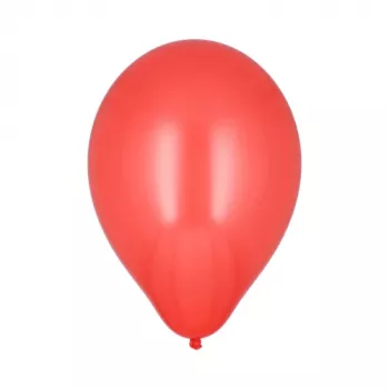 PAPSTAR Red Latex Balloons, 250 mm Diameter, 100-Pack, Helium-Compatible 18950