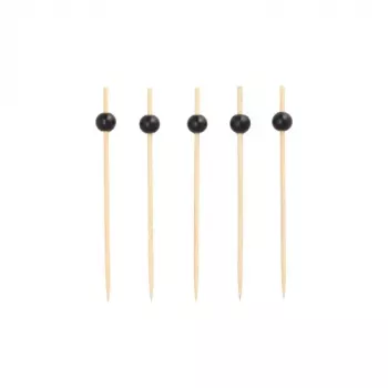 PAPSTAR fingerfood-spyd Black Pearl, 125 mm, bambus, 200 stk. 11300