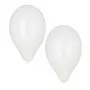 PAPSTAR Hvide latexballoner, 250 mm diameter, 100-pak, heliumegnet 18956