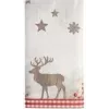 PAPSTAR X-Mas Deer Christmas Tablecloth, Fabric-Like Airlaid, 120 x 180 cm, 1 Piece (37225)