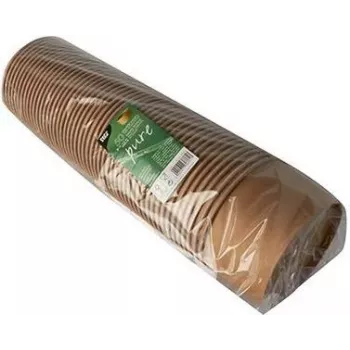 Papstar 87914 rund skål af karton brun ensfarvet 50 stk.