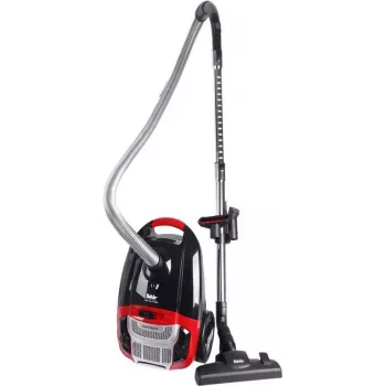 Fakir 3843003 støvsuger, 700 W, 3 L støvpose, HEPA-filter, tørstøvsuger, rød/sort