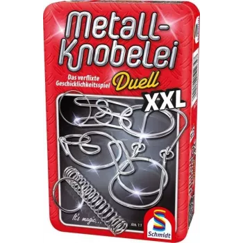 Schmidt Spiele Metal Puzzle Duell XXL - Skill Board Game Puzzle Travel Edition Ages 7+