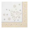 PAPSTAR X-Mas Elegance Gold Christmas Motif Napkins, Tissue, 4-Ply, 1/4 Fold, 400 x 400 mm, 1 Piece (87104)