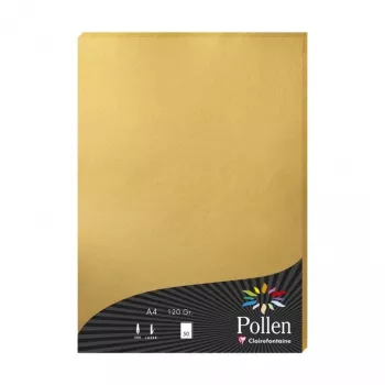 Clairefontaine Pollen A4 guld 120gsm papir - 25 ark 4200C
