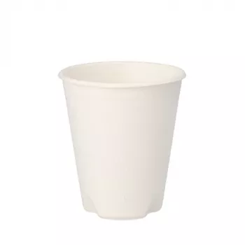 PAPSTAR pure sukkerrørsdrikkebæger 0,2 L, hvid, 12-pak, komposterbar og mikrobølgeegnet 89853