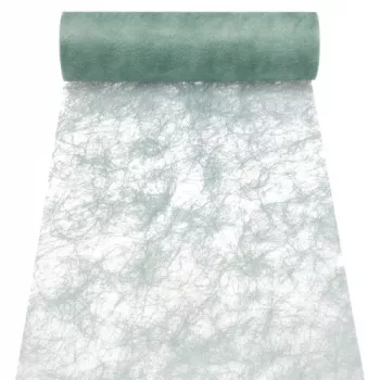 PAPSTAR Sizoflor bordløber/dekorationsbånd, jadegrøn, vandbestandig, 75% polyester 25% polyamid 37061