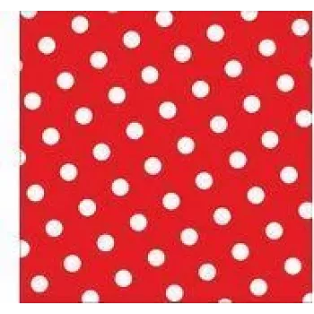 PAPSTAR Dots papirservietter, 330 x 330 mm, rød, 3-lags, 1/4-fold, 20 stk. 82756