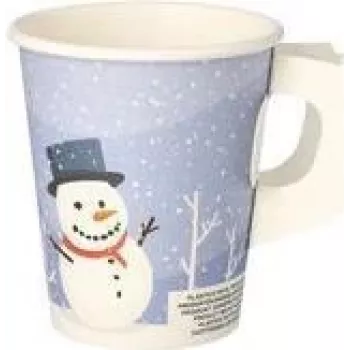 PAPSTAR 50 engangsbægre Snowtime 0,2 l (89845)