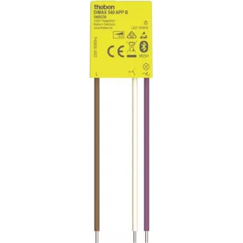 Theben mini-universaldimmer UP DIMAX 540 APP B (5400230) - indbygnings-universaldimmer med Bluetooth