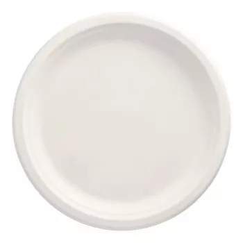 PAPSTAR pure sukkerrørstallerken, rund, 260 mm, 50 stk., komposterbar, mikrobølgeegnet (89738)