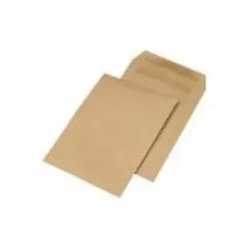 MAILmedia C4 selvklæbende kraftpapir-konvolutter, brun, 110 g/m², 19,2 g, uden vindue (38140/7)