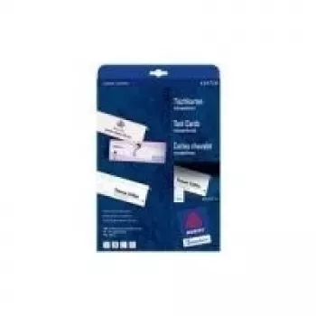 Avery bordkort C32253-25, hvid, 40 x 110 mm, 100 kort (25 ark x 4)
